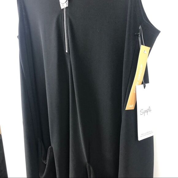 NEW Sympli Black Foxy Jersey & Faux Suede Smock Size 10 - Picture 6 of 8